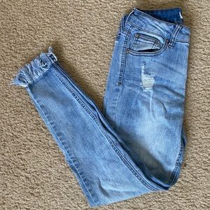 WOMENS HIGH WAISTED ANKLE JEANS